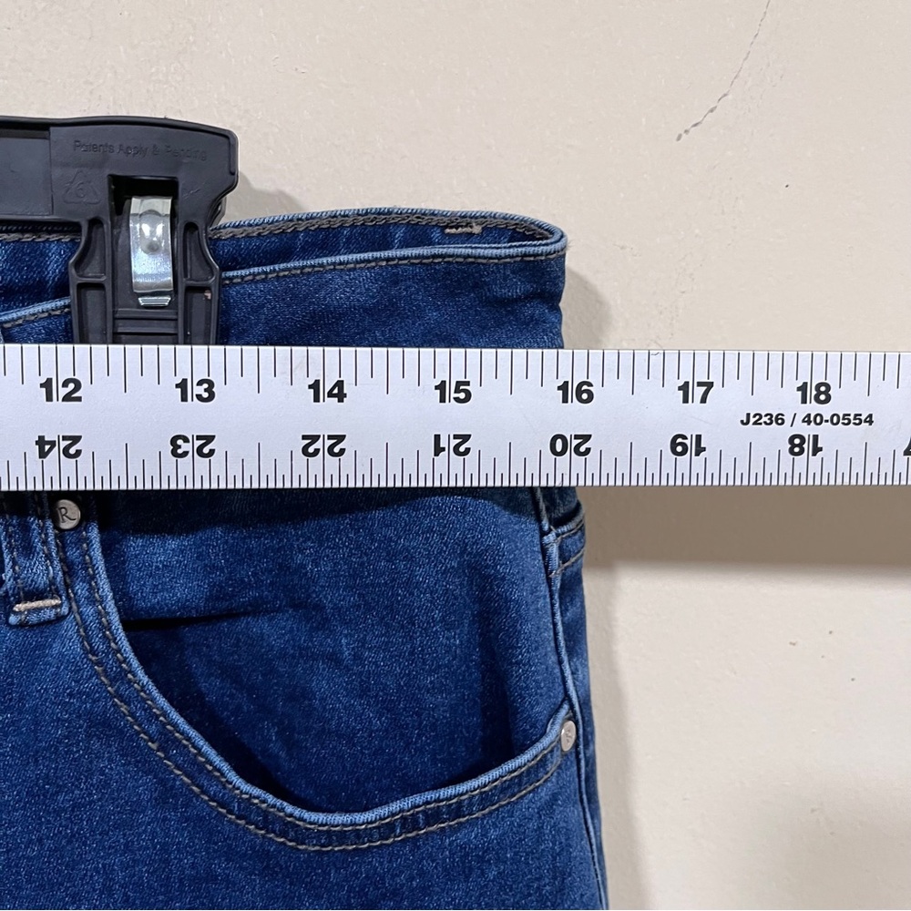 Risen jeans wide leg denim blue size 11/30 women’s EUC high waisted - Picture 4 of 10